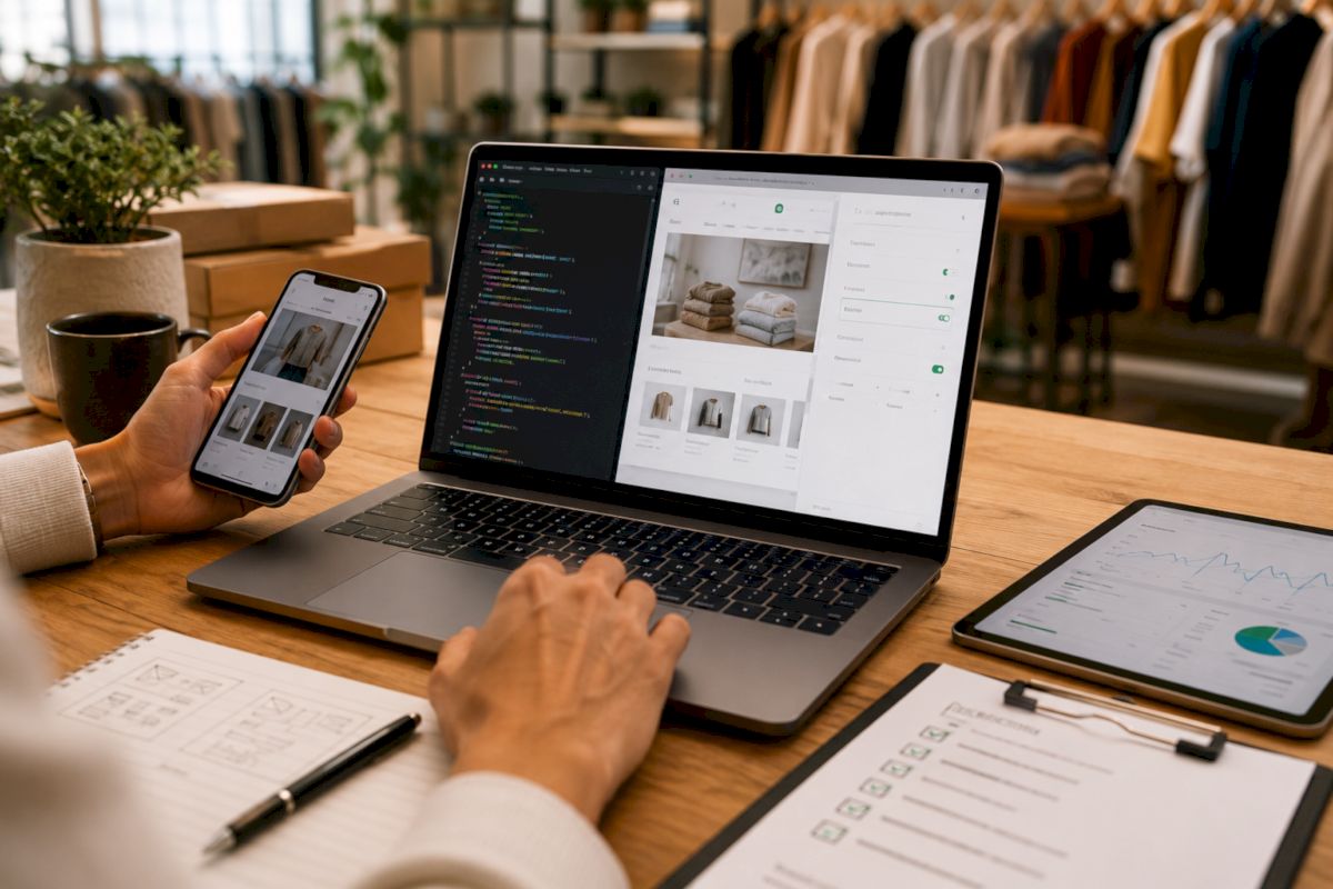 Interface d'administration Shopify et personnalisation de thème