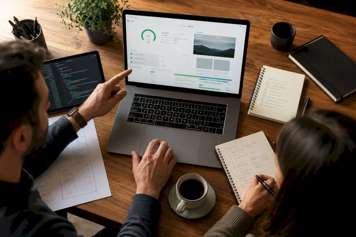 Outil Google PageSpeed Insights analysant une boutique Shopify