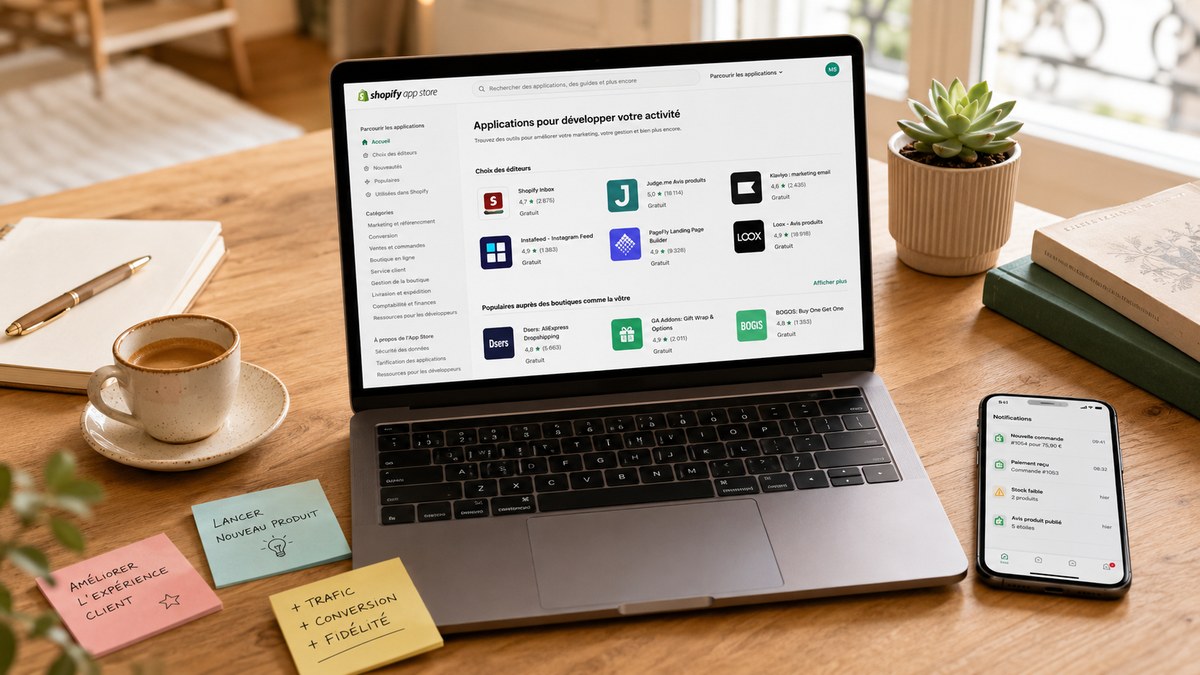 Meilleures applications Shopify gratuites en 2026