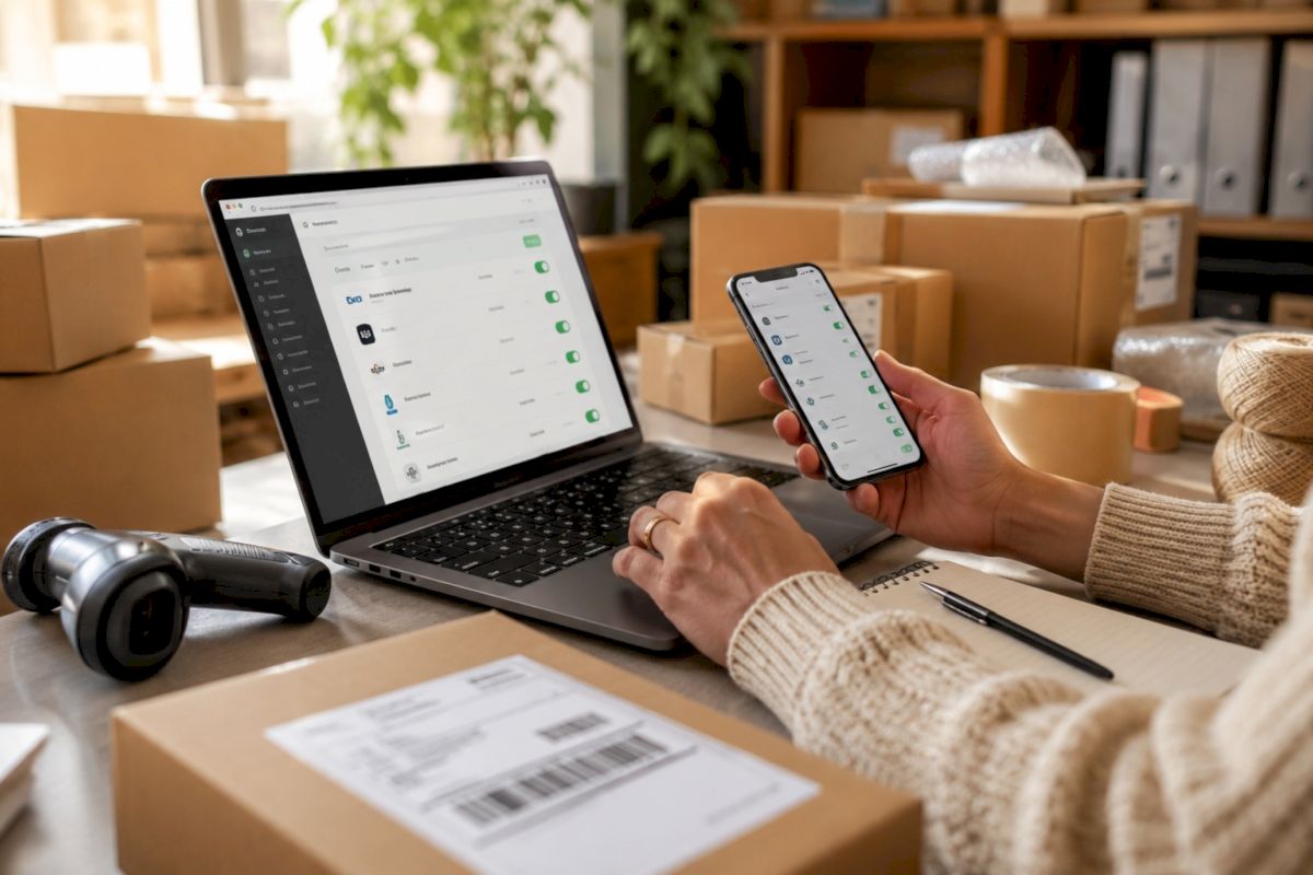Logos des principaux transporteurs français compatibles avec Shopify